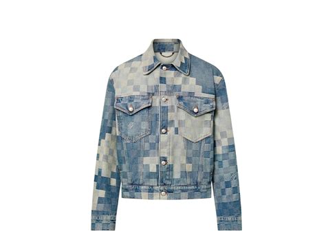 acid washed louis vuitton ombre denim jacket|Damier Washed Denim Jacket .